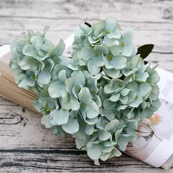 Искусственные шелковые цветы, искусственная Гортензия, Свадебный букет невесты, Рождественский букет для дома, сада, стен, фестиваля, «сделай сам», подарки, украшение коробки