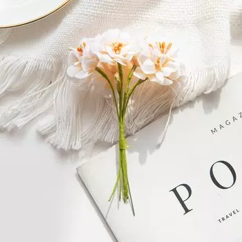 Искусственные шелковые гвоздики ZQCY 24 шт.