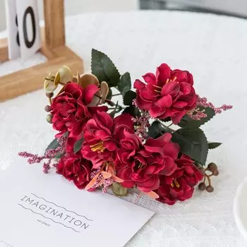 Искусственные шелковые хризантемы dywjt 26 см