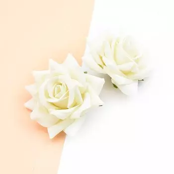 Искусственные шелковые красные розы ZQCY, 10 шт.