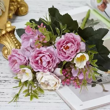 Искусственные шелковые пионы smr