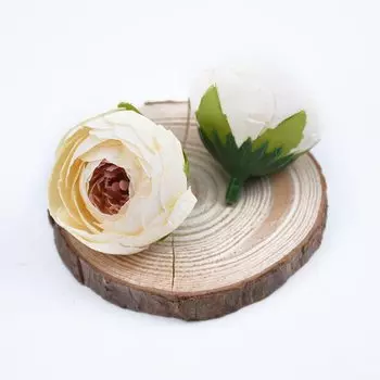 Искусственные шелковые розы, 10 шт.