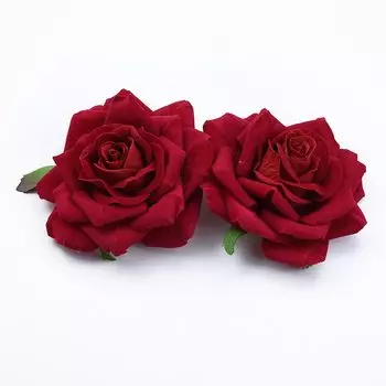 Фланелевые розы, 10 см, для свадьбы, невесты, с цветами, рождественские украшения для дома, скрапбукинг, искусственные цветы, дешевые
