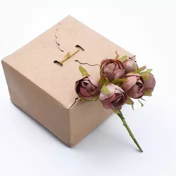 6 шт. свадебные декоративные цветы рождественские украшения для дома свадебные аксессуары распродажа чайные розы дешевые искусственные цветы