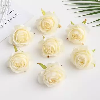 Искусственные шелковые розы smr для дома