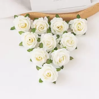 Искусственные шелковые розы ZQCY, 10 шт.