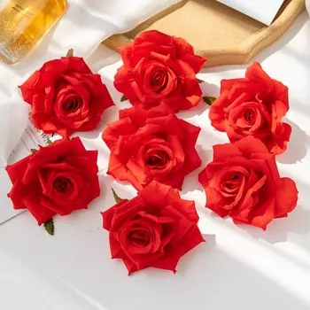 Искусственные шелковые розы ZQCY 10 шт