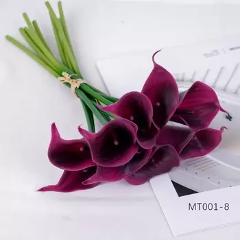 Искусственные силиконовые цветы каллы