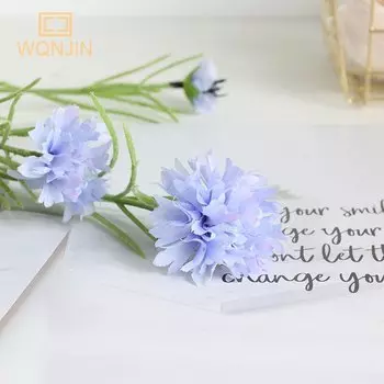 Искусственные синие шелковые цветы WQNJIN