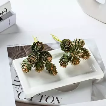Искусственные сосновые шишки для декора