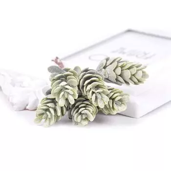 Искусственные сосновые шишки YEAHBUY, 6 шт.