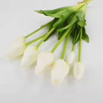 Искусственные тюльпаны из силикона LaurelChow, 7 штук