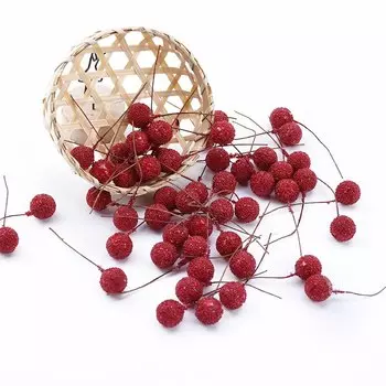 20/50 шт. рождественские материалы для рукоделия, домашний декор, свадебные аксессуары, оформление «сделай сам», подарки, коробка, пена, вишня, искусственные фрукты