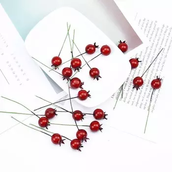 Искусственные вишни dycrazy для скрапбукинга 20 шт
