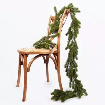 Искусственные зеленые сосновые венки 190 см