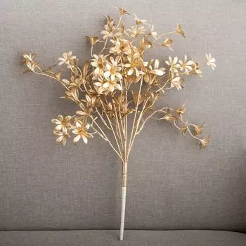 Искусственные золотые цветы Kahaul