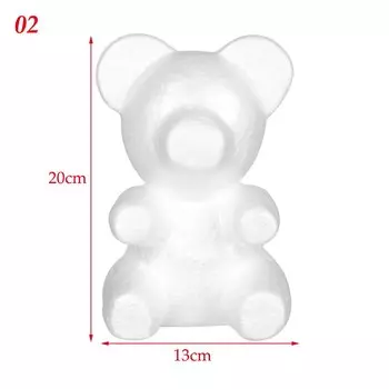 Искусственный цветочный медведь из пенопласта