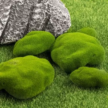 Искусственный камень из мха для декора