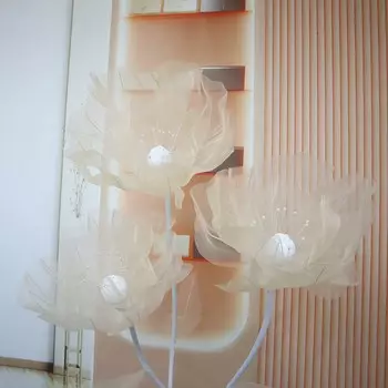 Искусственный маковый цветок из шелковой пряжи MHONTILY