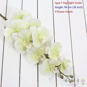 Искусственный шелковый цветок орхидея с бабочкой