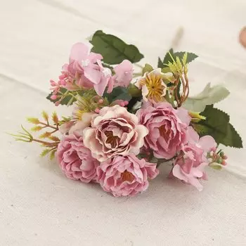 Искусственный шелковый цветок пион Kahaul