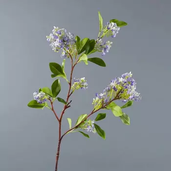 Искусственный шелковый османтус 78 см сиреневый