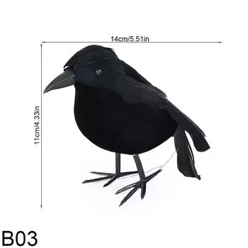 Искусственный ворон для Хэллоуина