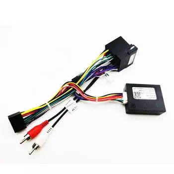 ISO жгут адаптера CAN Bus Декодер 16-контактный разъем RCA аудио автомобильный Android Головной блок кабель для Audi A3 8P A4 B7