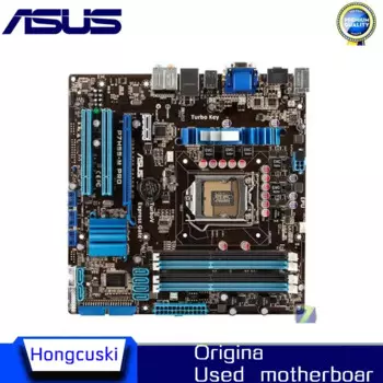 Используется для ASUS P7H55-M Pro оригинальная материнская плата DDR3 LGA 1156 H55 разъем LGA 1156 i3 i5 i7 DDR3 16G uATX UEFI BIOS