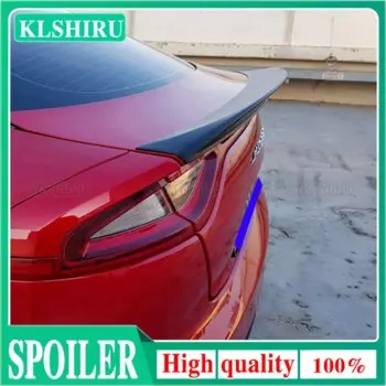 Используется для KIA K8 Stinger спойлер настоящий глянцевый задний спойлер из углеродного волокна R Style спортивные аксессуары комплект для тела Stinger задний спойлер 14-19