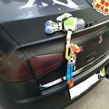 История игрушек Шериф Вуди Базз Лайтер Автомобильные куклы 35 см Плюшевые игрушки Наружные игрушки Симпатичные автоаксессуары Украшение автомобиля