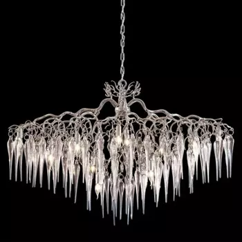 Итальянская хрустальная люстра, постмодернистская роскошная гостиная, столовая, светодиодная люстра для виллы из нержавеющей стали YX234TB