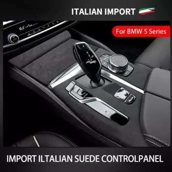 Итальянская супер замша для BMW 5 серии G30 G31 G38, автомобильная центральная консоль, фотоотделка, декоративная оболочка