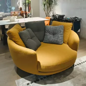 Итальянский стиль, роскошная гостиная, спальня, балкон, диван, Одноместный, двойной, Круглый, низкий диван