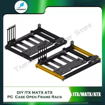 ITX MATX ATX геймерский шкаф, корпус для настольного ПК MOD, стойка с открытой рамой, кулер для воды, компьютерный игровой корпус, вертикальная личность, сделай сам