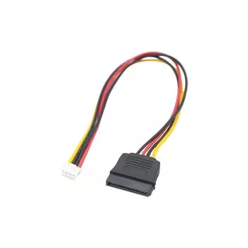 Кабель питания SATA15P Female To Small 4PIN Female 35см