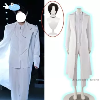 Иван Косплей Чужой Сцена Аниме Белый Сорроу Косплей Черный Парик Ролевые Вечерние Брюки Пояс Хэллоуин Карнавальный Костюм Наряд