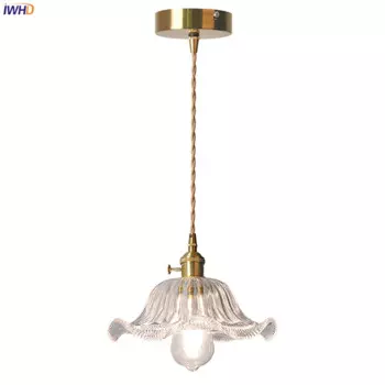 IWHD Подвесная стеклянная цветочная лампа