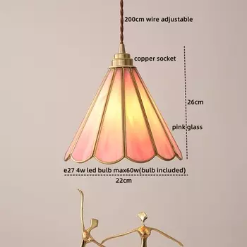 IWHD Розовые стеклянные подвесные светильники 4Вт