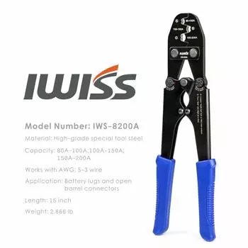IWISS IWS-8200A Обжимные плоскогубцы для клемм и разъемов