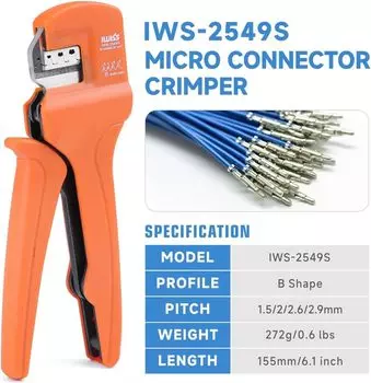 IWISS Клещи для обжима проводов AWG 28-18
