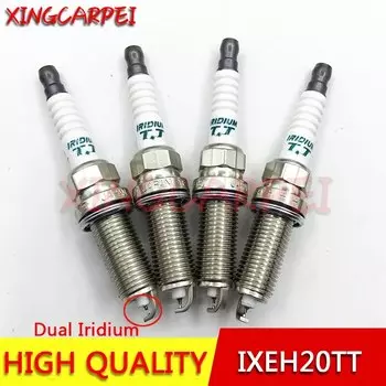 IXEH20TT 4 шт. двойная иридиевая Свеча зажигания для NissanTeana 2.0L/2.5L для Renault Megane Fluence, Scenic 2.0L 2011-