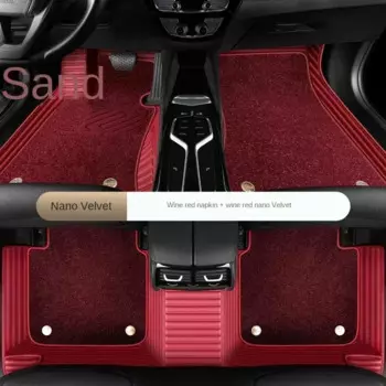 Из искусственной кожи + нано-бархатный напольный коврик для автомобиля для Toyota Camry 2012-2017 Camry Hybrid 2018-2023 2006-11, аксессуары для интерьера