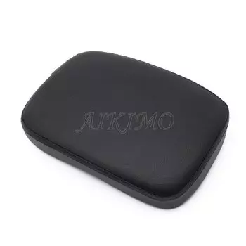 Из искусственной кожи прямоугольное заднее сиденье пассажира 8 присосок для Harley Dyna Sportster Touring Cruiser Chopper Custom