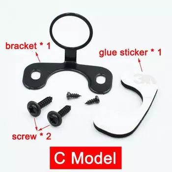 Из нержавеющей стали, черный автомобильный кронштейн для камеры заднего вида, держатель DVR, парковочная камера, металлический монтажный кронштейн, чехол