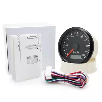 Изготовленный на заказ аналоговый импульсный спидометр 85 мм, цифровой датчик скорости, одометр 125 км/ч, 125 миль в час, 200 км/ч, красная/желтая подсветка для мотоцикла ATV UTV