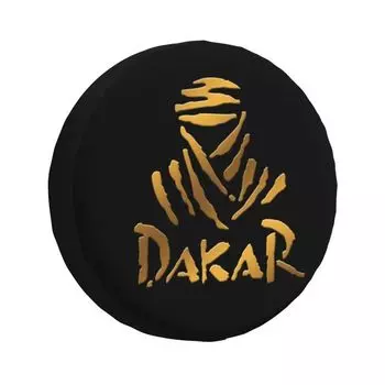 Изготовленный на заказ чехол для колеса Dakar Rally 4WD 4x4, защита запасного колеса прицепа для Jeep Toyota Mitsubishi 14 дюймов, 15 дюймов, 16 дюймов, 17 дюймов