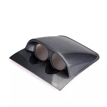 Изготовленный на заказ держатель для калибра 2 дюйма, 52 мм, гоночная приборная панель, двойной тройной калибр, черный цвет углеродного волокна, двойные тройные калибры