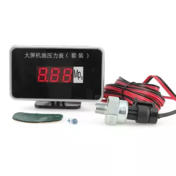 Измеритель давления масла, 12 В, 24 В, с датчиком, цифровой дисплей, монитор, индикатор с красной подсветкой