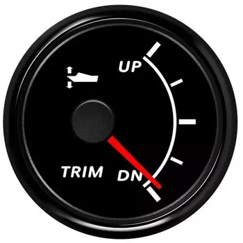 Измеритель наклона морской отделки на заказ Датчик отделки лодки 0-190 Ом 52 мм UP-DN Левый и правый счетчик отделки Красная подсветка для морской лодки